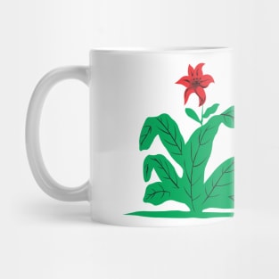 rooster and flower Mug